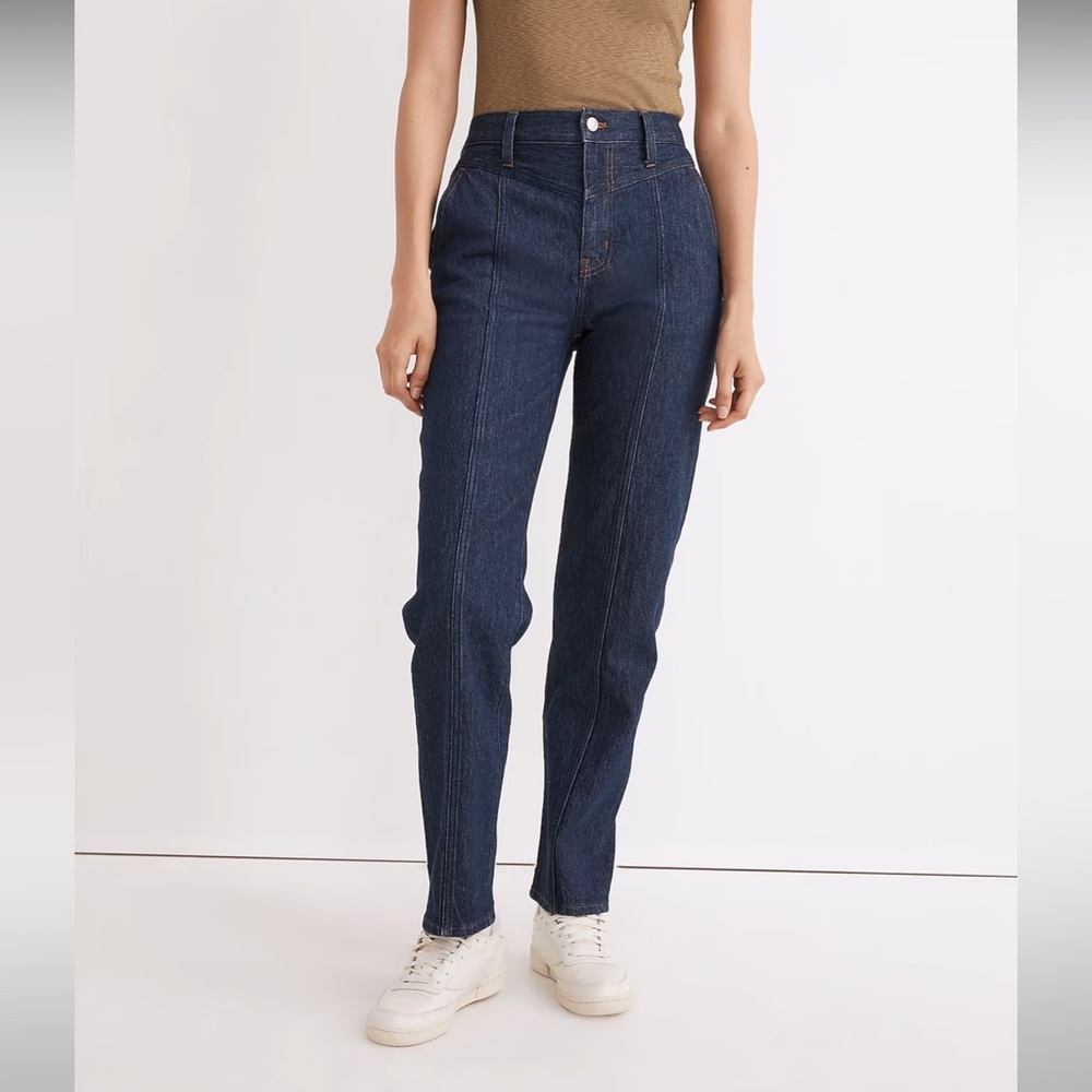 NWT Madewell Size 28 Perfect Vintage Straight Jean in Greenhaven Wash